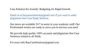 Case Solution Axonify Budgeting for Rapid Growth [upl. by Yellah]