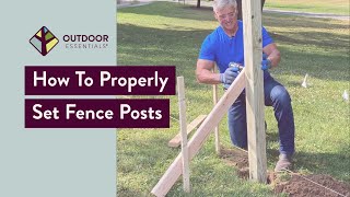 How to Set Fence Posts [upl. by Ilil]