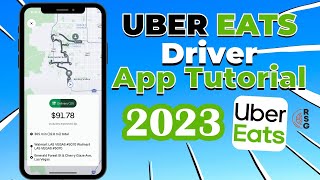 Uber EATS Delivery App Tutorial for 2023 Step by Step [upl. by Butte715]