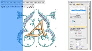 Creating monograms with Wilcoms EmbroideryStudio [upl. by Arikal]