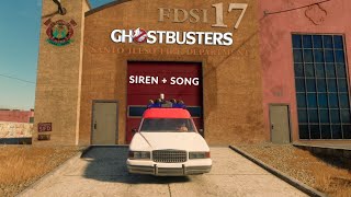 Saints Row  Ghostbusters Ecto1  Siren  Song [upl. by Agnimod]