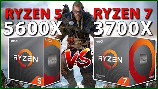 Ryzen 3700X vs 5600X Benchmarks [upl. by Nyrrad595]