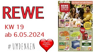 Rewe Hannover Prospekt Angebote Aktionen Rabatte Discounter KW 19 ab 6052024 MutterVatertag [upl. by Ellicul]