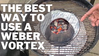 How to use the weber vortex I Weber Kettle Accessory I Vortex Review [upl. by Hosbein]