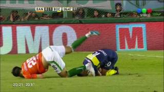 Banfield 02 Boca Juniors  Fecha 15 Torneo Argentino 201617 [upl. by Llerdnod]