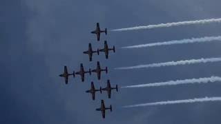 Royal Canadian Air Force Snowbirds Fly Over Washingotn [upl. by Ardnas70]