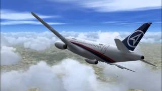 Sukhoi Superjet 100 Mount Salak crash simulation final version [upl. by Ennobe]