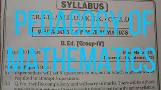 PEDAGOGICAL ANALYSIS unit  2  PEDAGOGY OF MATHEMATICS  BED 1 YEAR [upl. by Brag]