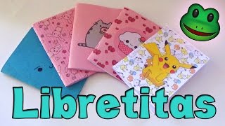 Haz libretitas fáciles  DIY Easy notebooks [upl. by Modestia]