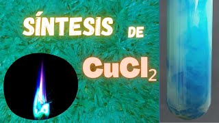 🧪Síntesis de 💎CRISTALES de ⚗️CLORURO DE COBRE 🪙 Fabricación de CuCl2 Práctica fácil de Laboratorio [upl. by Trik27]