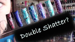 Can You Double Shatter  Nail Art using shatter  crackle polish  requested [upl. by Simonsen]