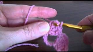 Crochet the Asymmetrical shell stitch [upl. by Eolc810]