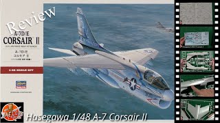 Hasegawa 148 A7 Corsair II Review [upl. by Snider]