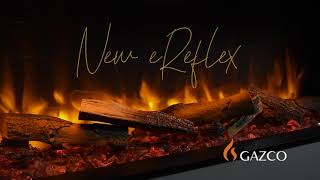 New generation Gazco eReflex Electric Fires  1 2 or 3 sided fireplace [upl. by Ardisj]