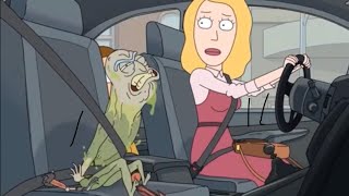 pickle rick turns human in slow motion [upl. by Eniretak154]