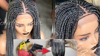 HOW TO MAKE BLACK AND GRAY HIGHLIGHTS FOR BRAIDS [upl. by Hoashis]