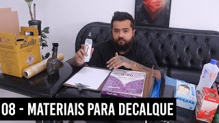 Curso Completo de Tatuagem  Módulo 1  08 Materiais para decalque [upl. by Akira504]