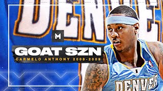 Behold The GREATNESS Of Carmelo Anthony 200809 Highlights  GOAT SZN [upl. by Annovahs]