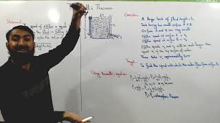 Torricellis Theorem  FSc Part 1 Physics  Viscous Drag  Chapter 6  Haytham Academy [upl. by Panayiotis]