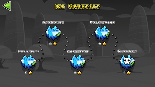 Geometry Dash 21  ICE GAUNTLETS  CLEAR  Skyward by Chaos  Hard [upl. by Amzaj]