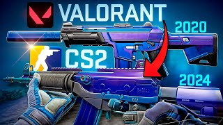 Ninguém percebeuNOVAS SKINS do CS2 são CÓPIAS do VALORANT entenda [upl. by Hisbe144]