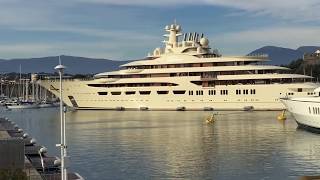 Dilbar yacht docking  FULL MANEUVER [upl. by Torey]