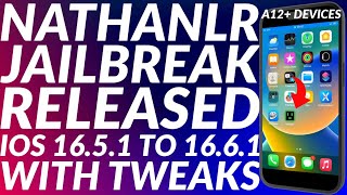 UPDATE A12 NathanLR Jailbreak iOS 1651  1661 Released with Tweaks  Jailbreak 1661 amp Lower [upl. by Auberta832]