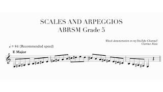 201821 Clarinet Grade 5 ABRSM Scales and Arpeggios with Harmonic Minor  Clarinet Mate [upl. by Neirad]