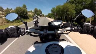 Montée du Castellet en MT09 x2 amp GSR 750 [upl. by Christabelle]