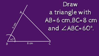 2Draw an equilateral triangle of side 65cm [upl. by Nivle]