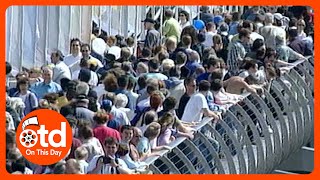 2000 Wobbly Millennium Bridge Closed Days After Opening [upl. by Wilen]