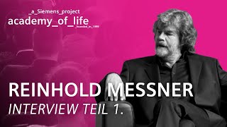 Reinhold Messner zu Gast bei der Siemens Academy of Life  Teil 1 Full Interview [upl. by Agn]