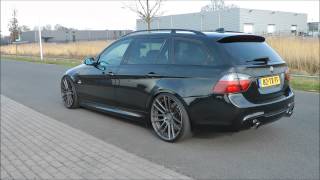 BMW 335i e91 500pk Exhaust sound custom made [upl. by Yablon]