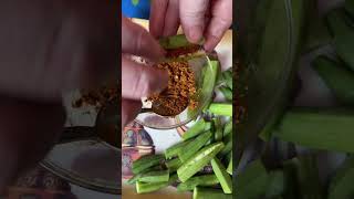 fried bhindi masala recipe  crispy fried bhindi recipe [upl. by Daigle]