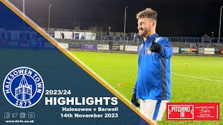 HIGHLIGHTS  Halesowen v Barwell 141123 [upl. by Wehtta940]