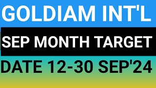 GOLDIAM INTERNATIONAL STOCK LATEST NEWS UPDATES 12SEP24GOLDIAM INTERNATIONAL SHARE LATEST NEWS [upl. by Ellasal565]