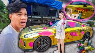 SPRAY PAINT PRANK sa GTR ni Jonah [upl. by Kelwin740]