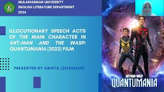 ILLOCUTIONARY SPEECH ACTS OF THE MAIN CHARACTER IN ANT MAN AND THE WASP QUANTUMANIA FILM [upl. by Zildjian]