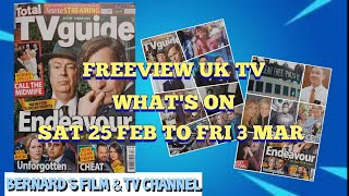 UK FREEVIEW TV WHATS NEW SAT 25 FEB TO FRI 3 MARCH 2023 [upl. by Nelli]