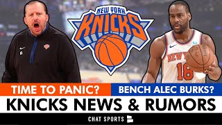 Knicks News amp Rumors Bench Alec Burks For Shake Milton Time To Hit The Panic Button [upl. by Nikolos793]