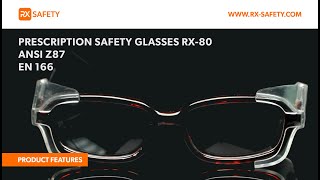 Prescription Safety Glasses RX80  ANSI Z87 and EN 166  RX Safety [upl. by Woolson]