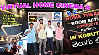 Dolby Atmos Home Theatre tour in Telugu  92 DOLBY  KORUTLA Telangana hometheater denon [upl. by Ymerej]