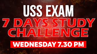 Class 7 USS Exam  7 Days Study Challenge  USS MAT  Exam Winner [upl. by Libove]