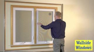 Casement Window Screen Operation [upl. by Honna]