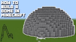 How to Build a DOME in MINECRAFT MAX 256 x 256 [upl. by Atronna943]