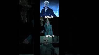 Gellert Grindelwald vs Albus Dumbledore vs Lord Voldemort battle harrypotter edit shorts [upl. by Mullins]