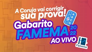 Gabarito FAMEMA 2022 – Correção de prova AO VIVO [upl. by Pryor]