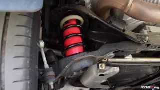 How to Install Air Lift air bags into a Focus STs rear suspension [upl. by Aronas]