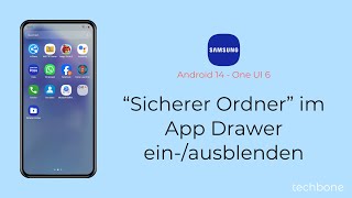 Symbol von “Sicherer Ordner” im App Drawer einausblenden  Samsung Android 14  One UI 6 [upl. by Sekoorb]