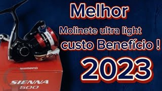 Molinete shimano siena 500 melhor custo benefício ultra lightem 2023 [upl. by Gorden]